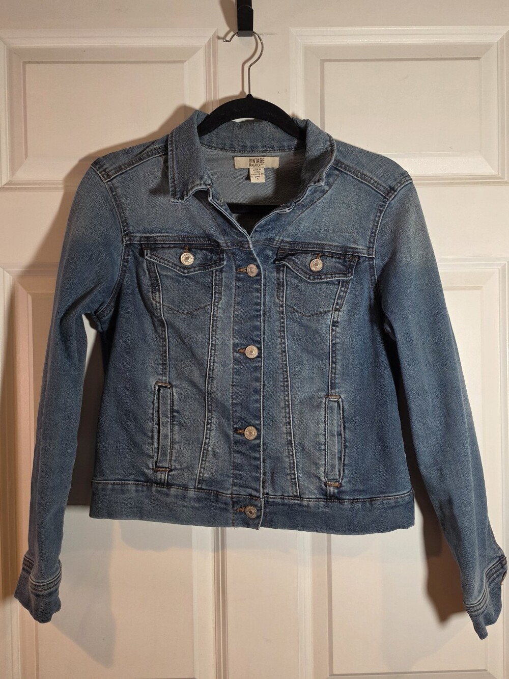 Vintage America Denim Jacket - Light Blue Women’s Jean Jacket S